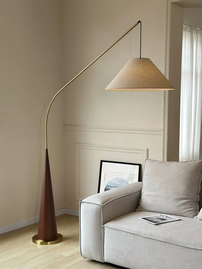 Uriah Minimalist Fabric Floor Lamp