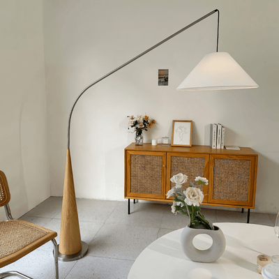 Uriah Minimalist Fabric Floor Lamp