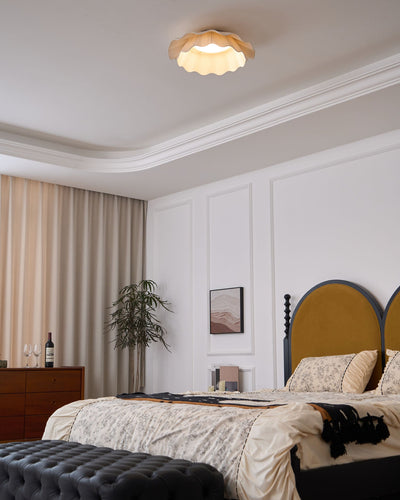 Rosebrook Fabric Wave Flush Mount Ceiling Light