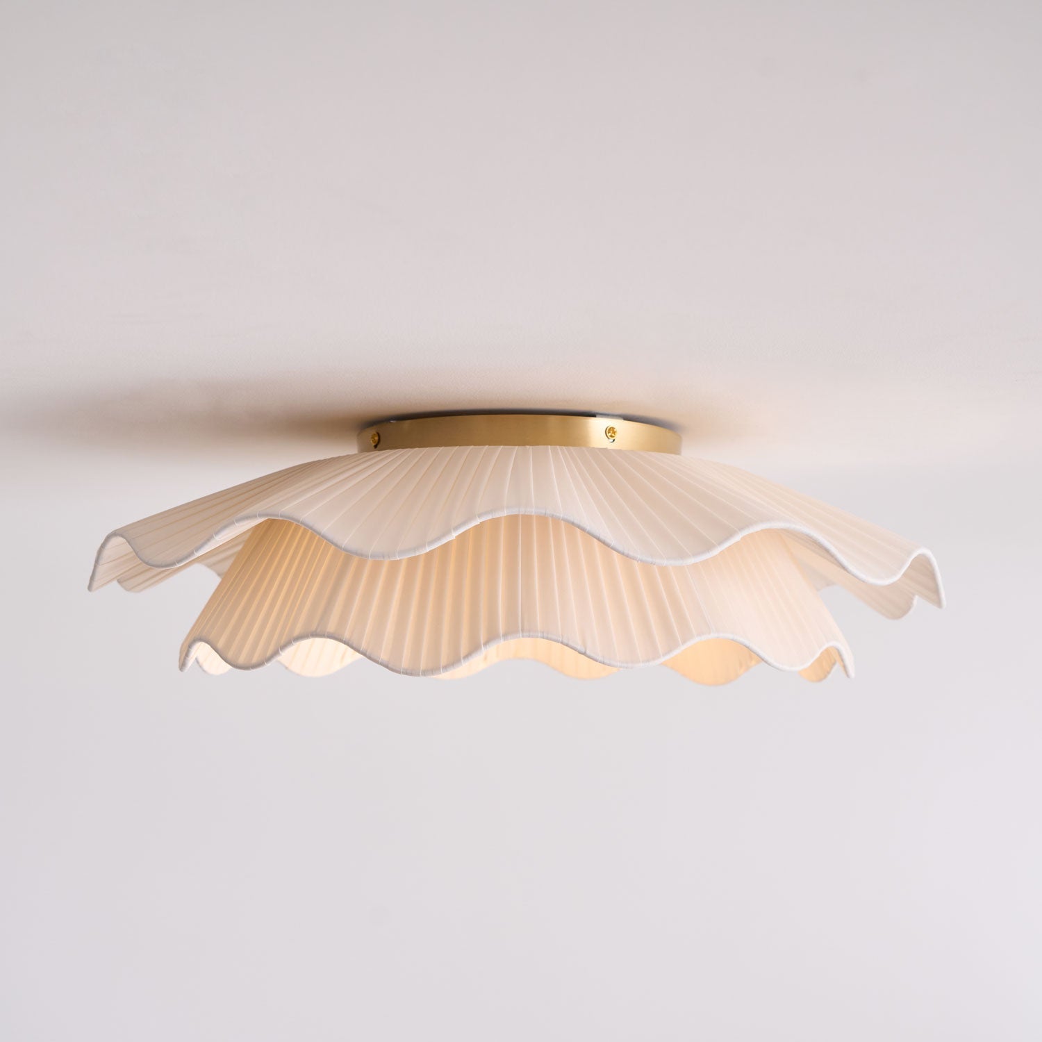 Rosebrook Fabric Wave Flush Mount Ceiling Light