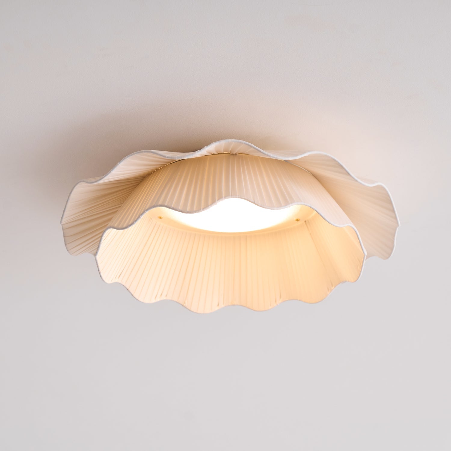 Rosebrook Fabric Wave Flush Mount Ceiling Light