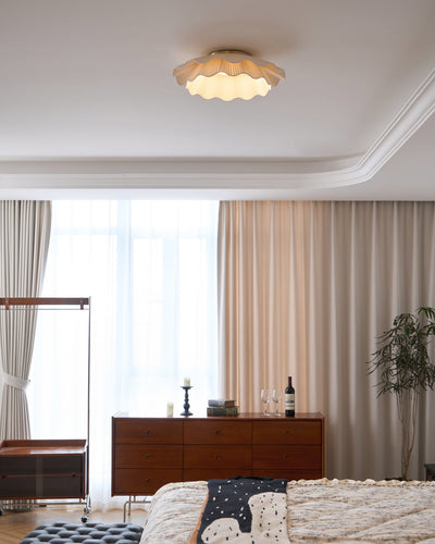 Rosebrook Fabric Wave Flush Mount Ceiling Light