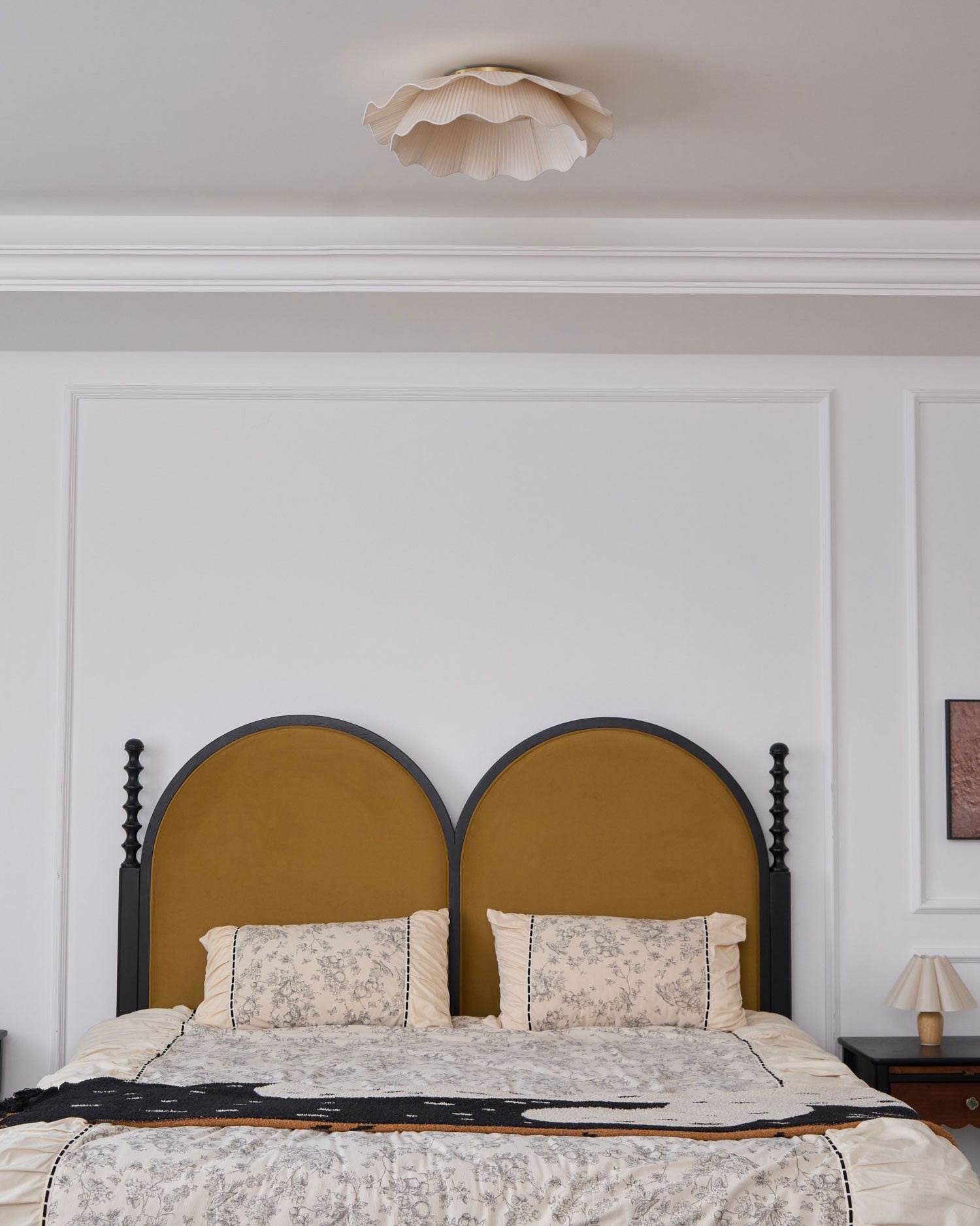 Rosebrook Fabric Wave Flush Mount Ceiling Light
