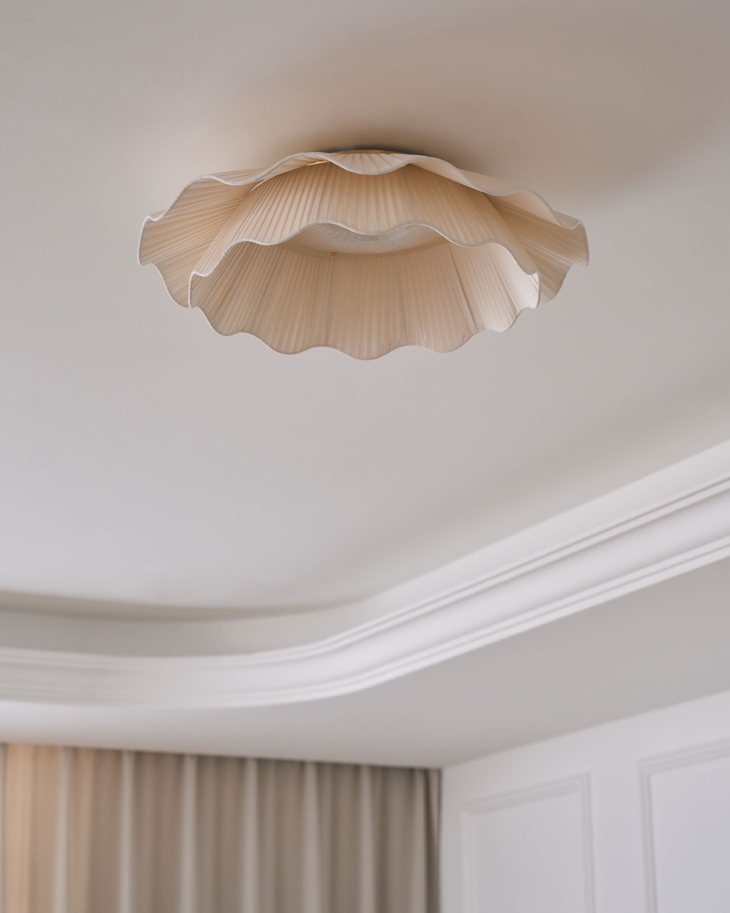 Rosebrook Fabric Wave Flush Mount Ceiling Light