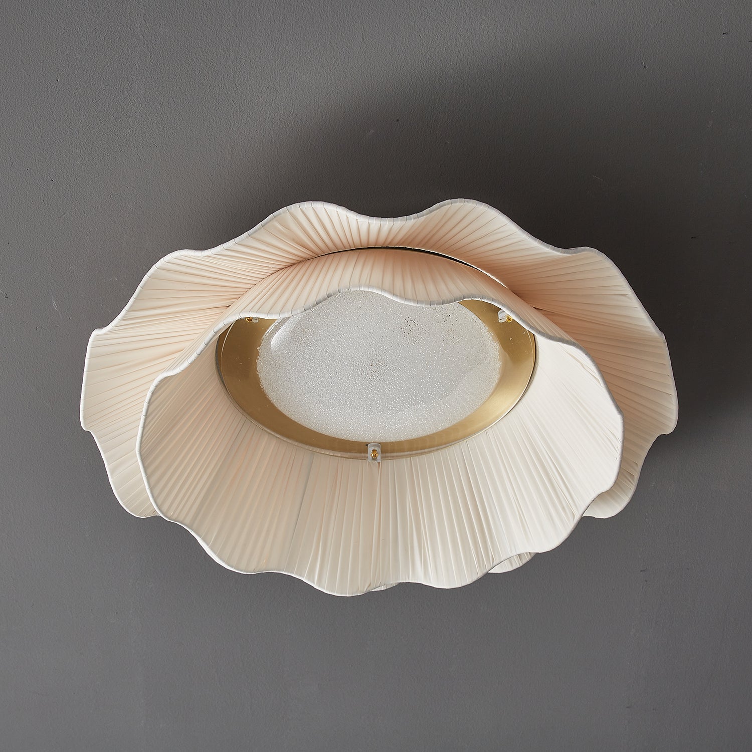 Rosebrook Fabric Wave Flush Mount Ceiling Light