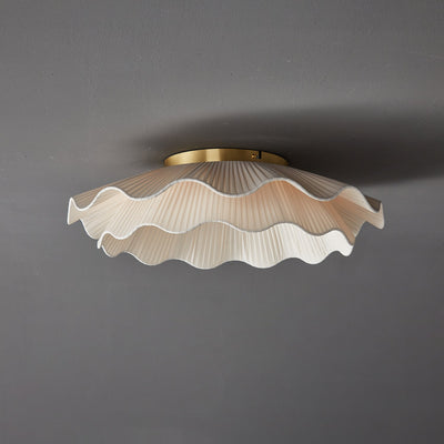 Rosebrook Fabric Wave Flush Mount Ceiling Light