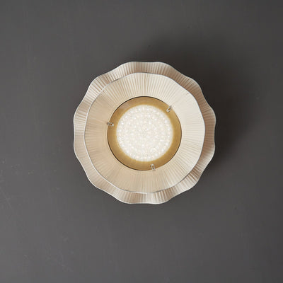 Rosebrook Fabric Wave Flush Mount Ceiling Light