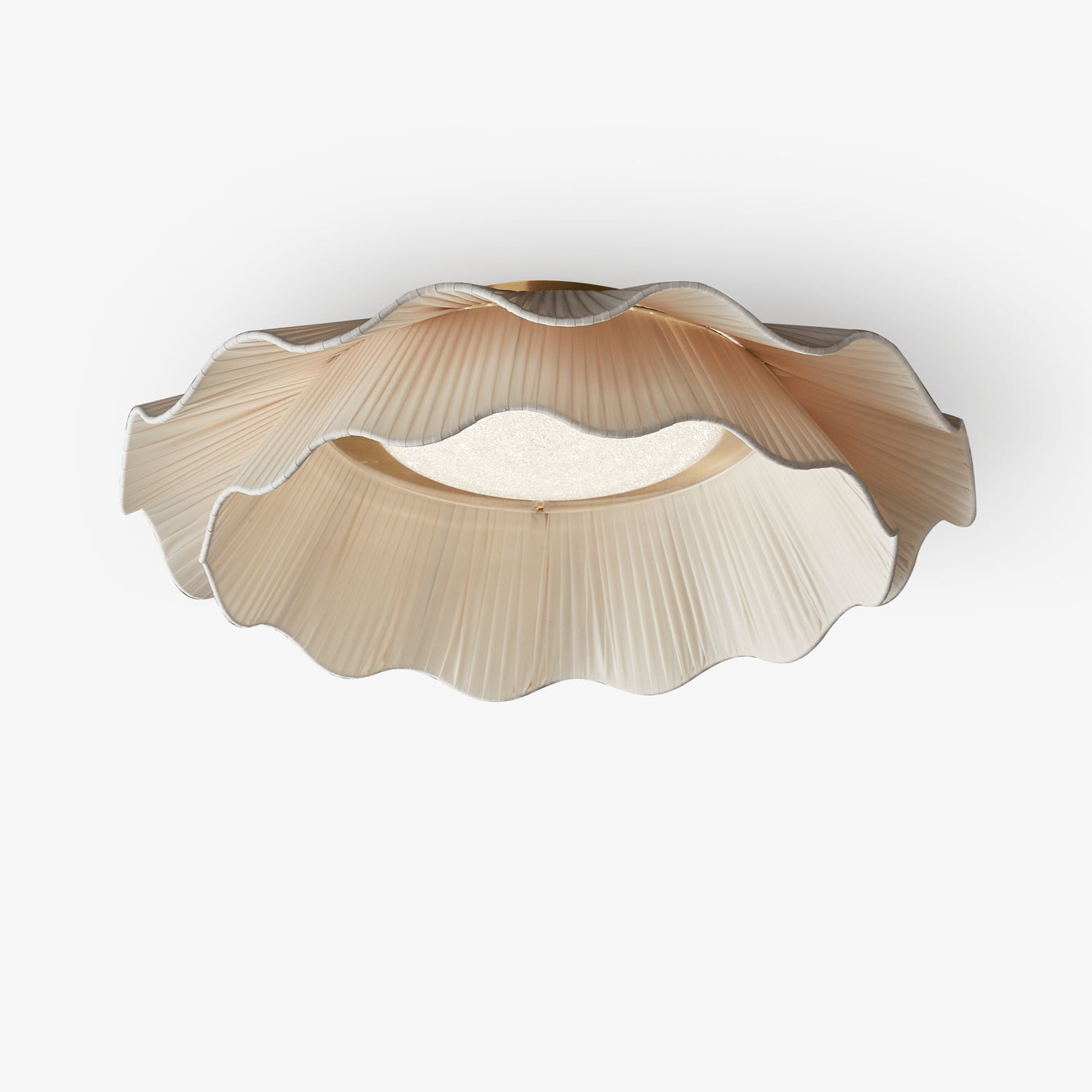 Rosebrook Fabric Wave Flush Mount Ceiling Light