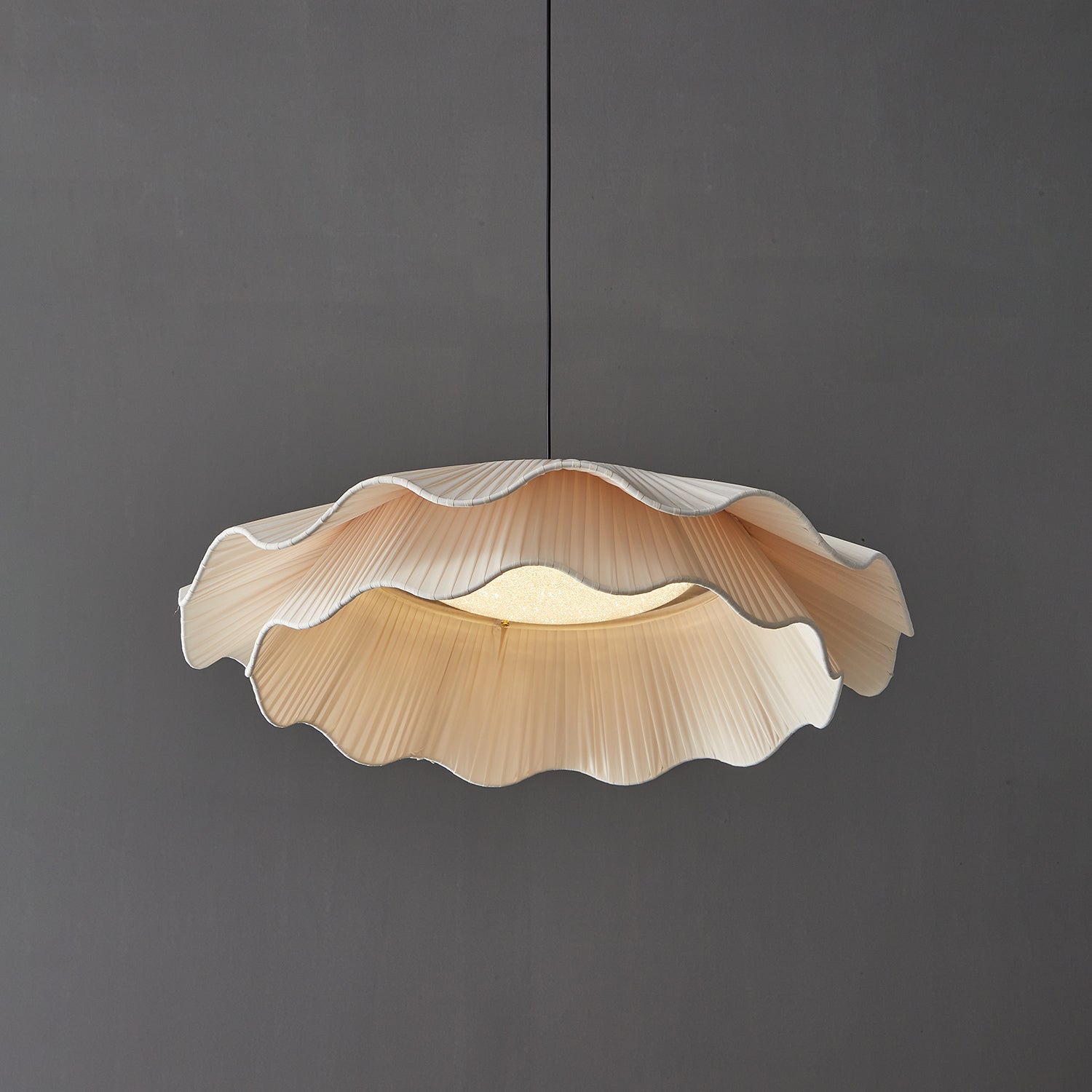 Stonewood Fabric Wave Pendant Light