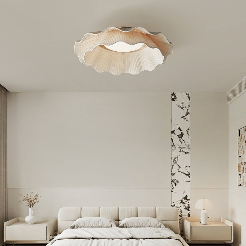 Rosebrook Fabric Wave Flush Mount Ceiling Light