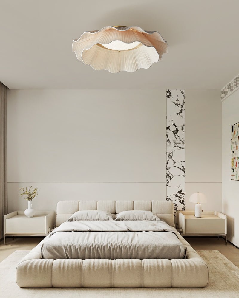 Rosebrook Fabric Wave Flush Mount Ceiling Light