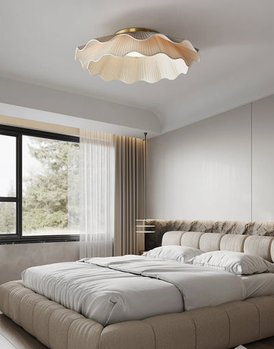 Rosebrook Fabric Wave Flush Mount Ceiling Light