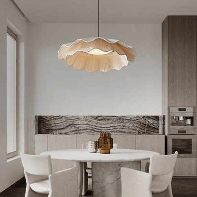 Stonewood Fabric Wave Pendant Light