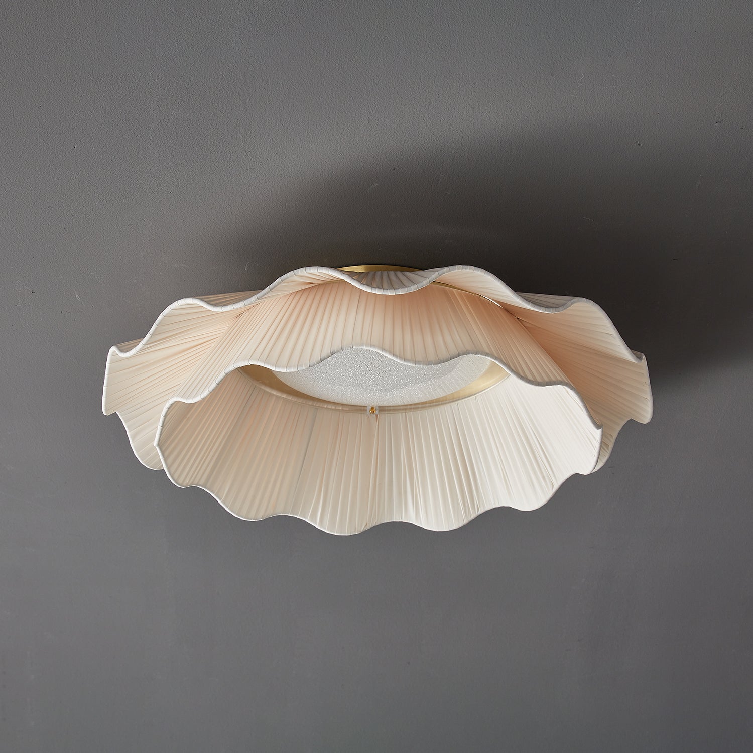 Rosebrook Fabric Wave Flush Mount Ceiling Light