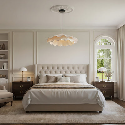 Stonewood Fabric Wave Pendant Light