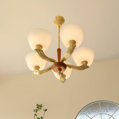 Rolvin Chandelier Flared Shade Vintage