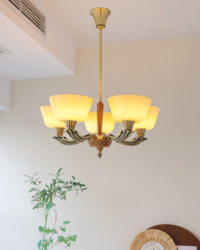 Rolvin Chandelier Flared Shade Vintage