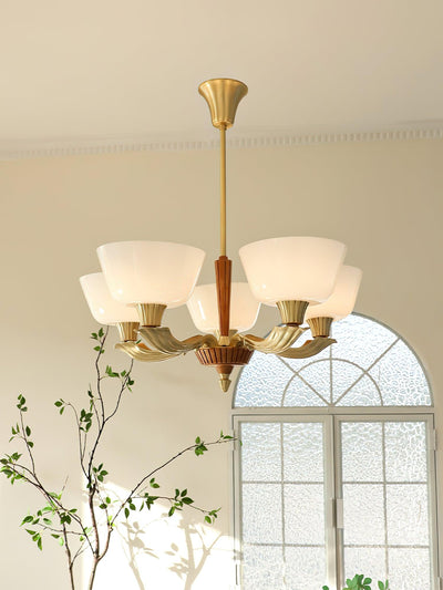 Rolvin Chandelier Flared Shade Vintage