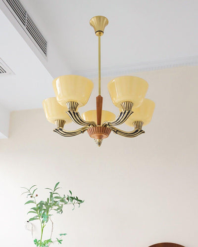 Rolvin Chandelier Flared Shade Vintage