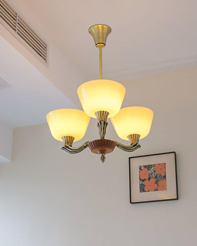 Rolvin Chandelier Flared Shade Vintage