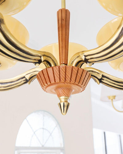 Rolvin Chandelier Flared Shade Vintage