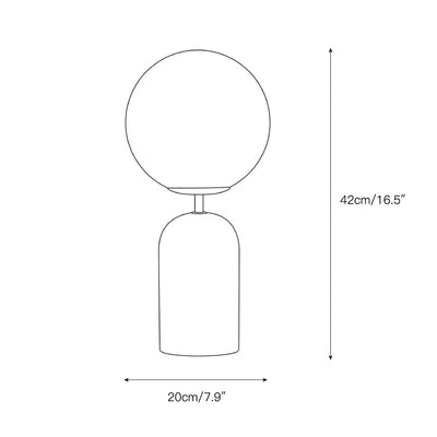 Nuvor Travertine Table Lamp