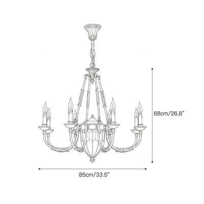 Valerix Brass Chandelier