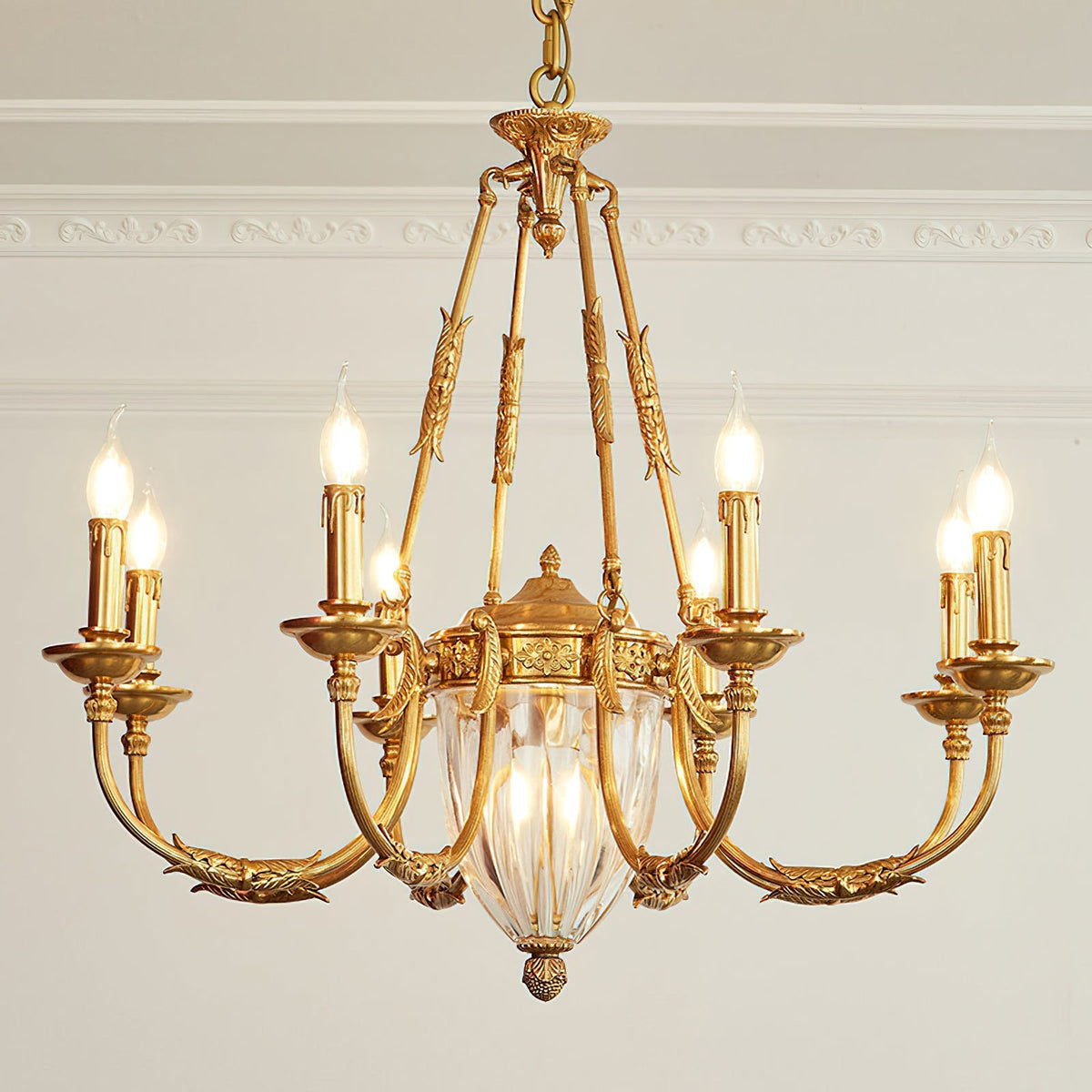 Valerix Brass Chandelier
