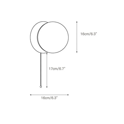 Norisaria Travertine Glass Wall Lamp