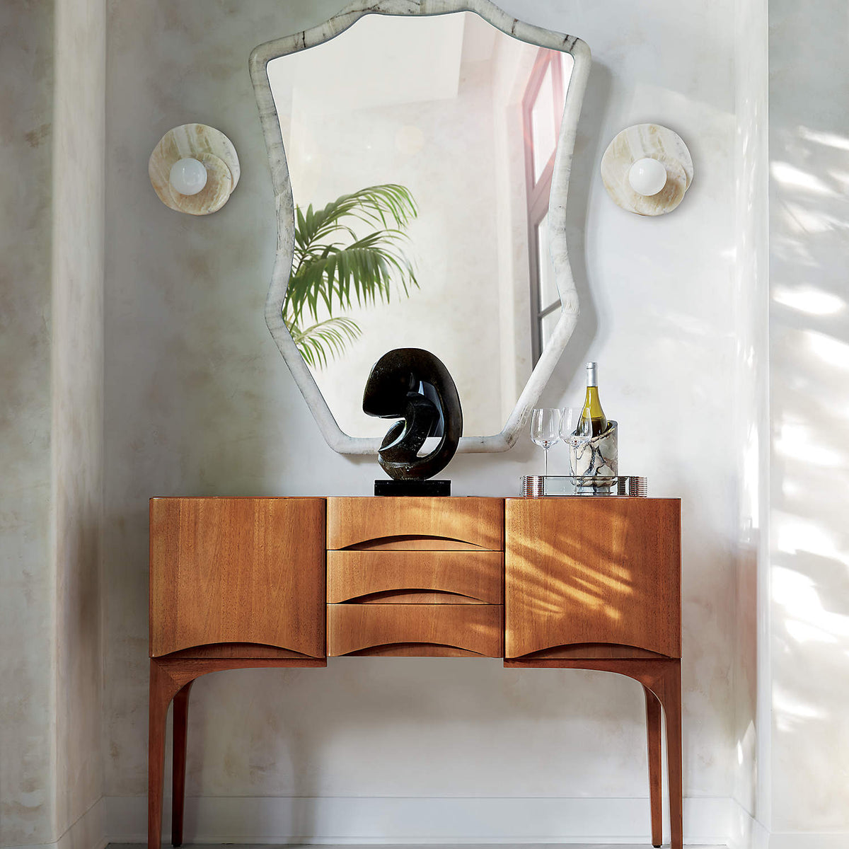 Astr Modern Minimalist Unique Stone Glass Wall Lamp