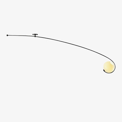 Elsoris Modern Minimalist Curve Glass Ceiling Lamp