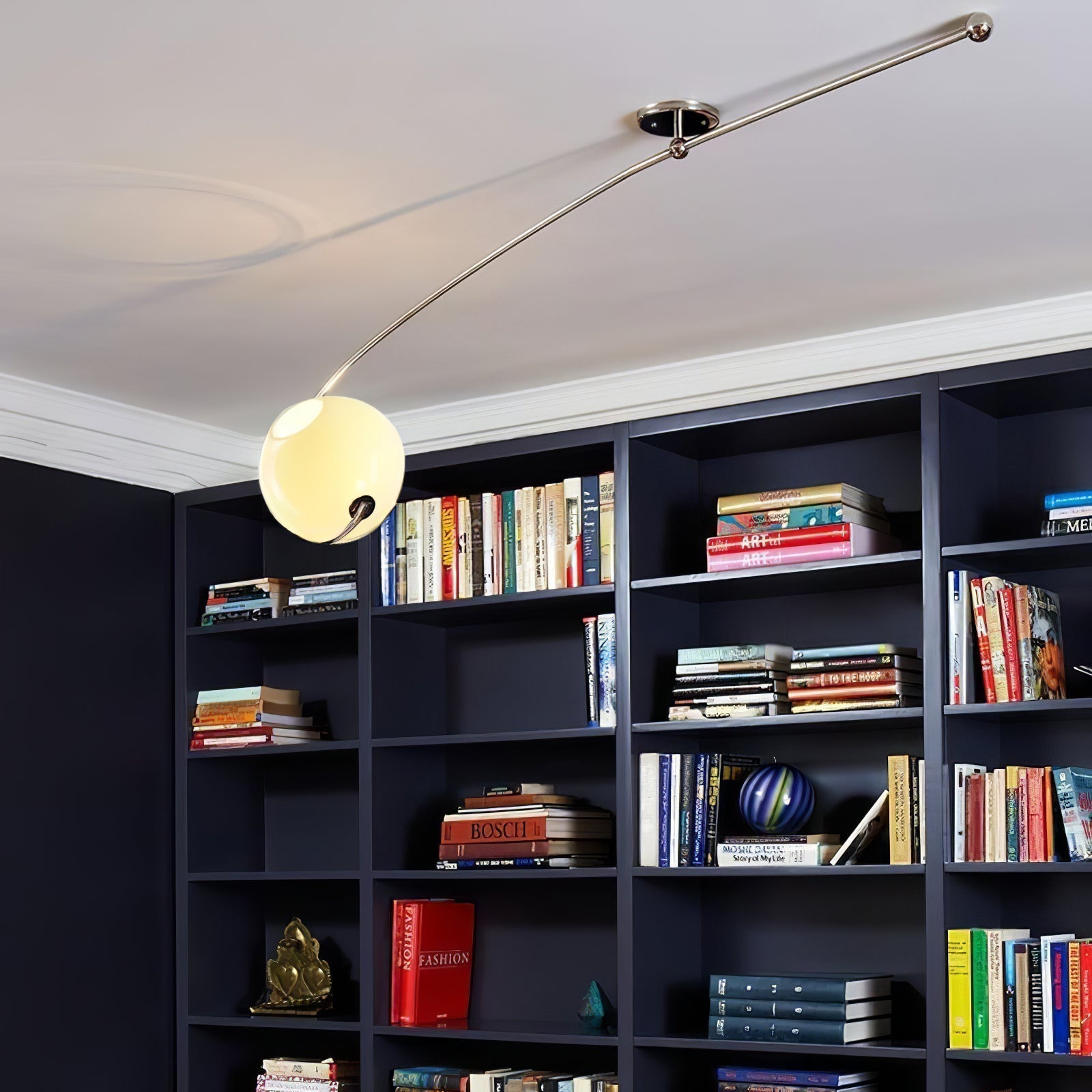 Elsoris Modern Minimalist Curve Glass Ceiling Lamp