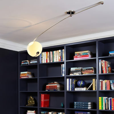 Elsoris Modern Minimalist Curve Glass Ceiling Lamp