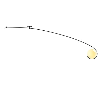 Elsoris Modern Minimalist Curve Glass Ceiling Lamp