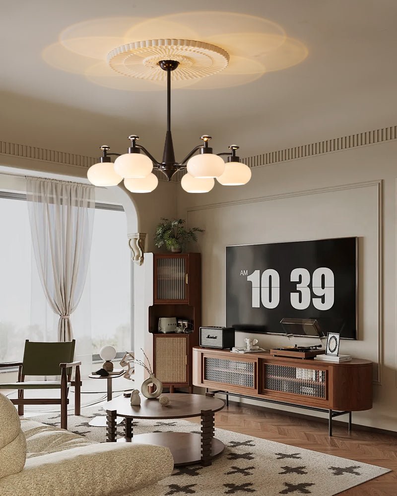 Althaen Elegance Vintage Glass Chandelier