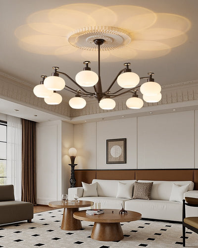 Althaen Elegance Vintage Glass Chandelier