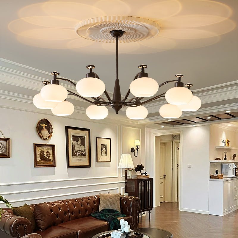 Althaen Elegance Vintage Glass Chandelier