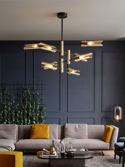 Eloz Chandelier Double 6-Light Modern