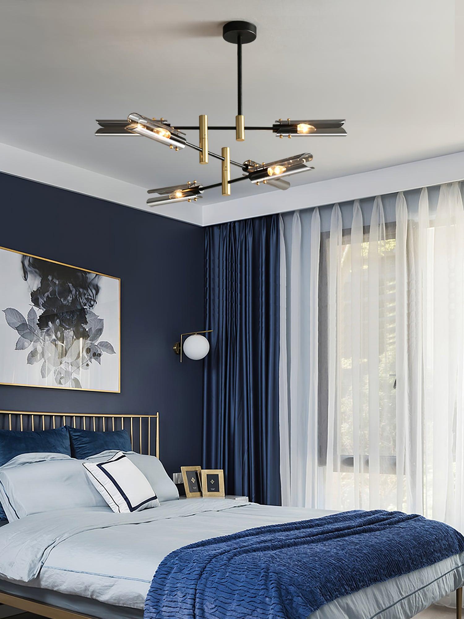 Eloz Chandelier Double 6-Light Modern