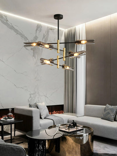 Eloz Chandelier Double 6-Light Modern