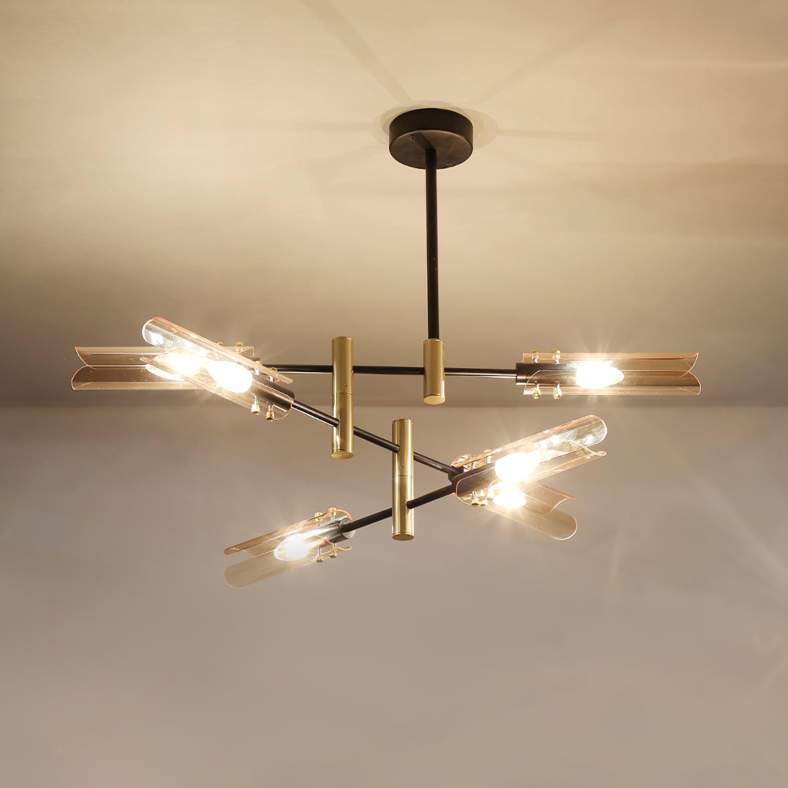 Eloz Chandelier Double 6-Light Modern