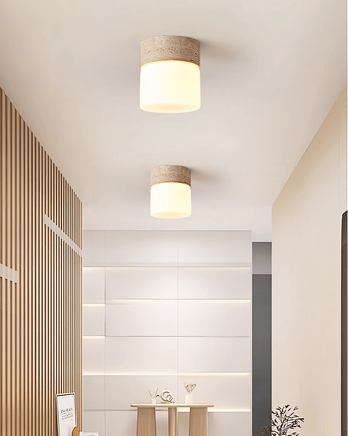 Valirina Travertine Ceiling Lamp