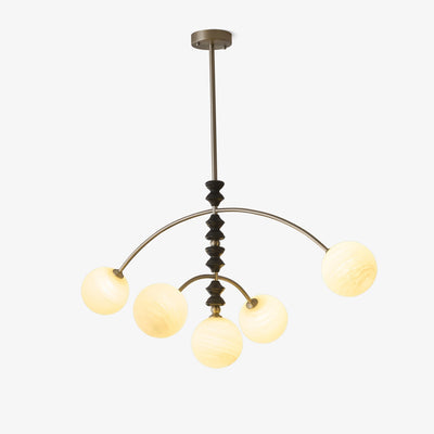 Cucarara Traditional Nordic Art Arc Wood Chandelier