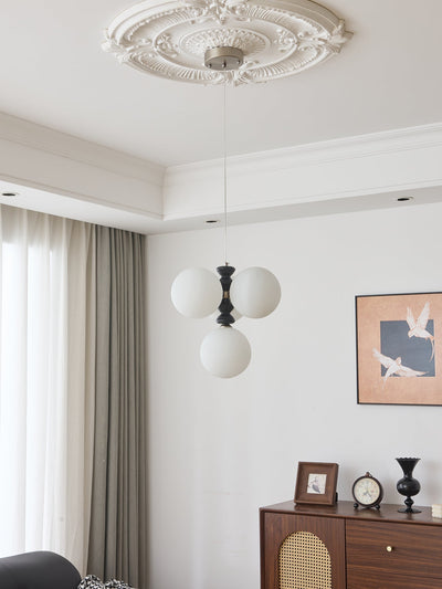 Cucarara Traditional Nordic Art Arc Wood Chandelier