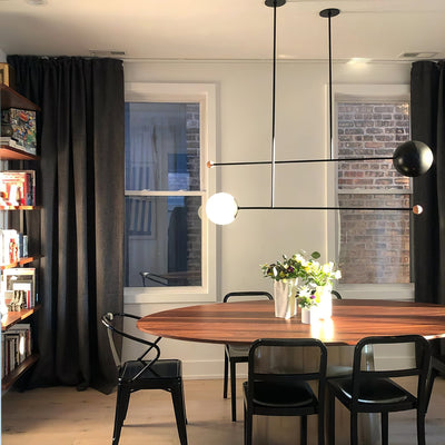 Orbital Balance Modern Linear Pendant Light - Neutral Decor