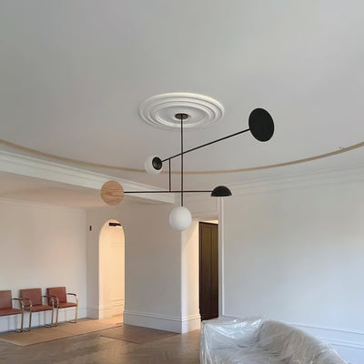 Orbital Balance Modern Linear Pendant Light - Neutral Decor