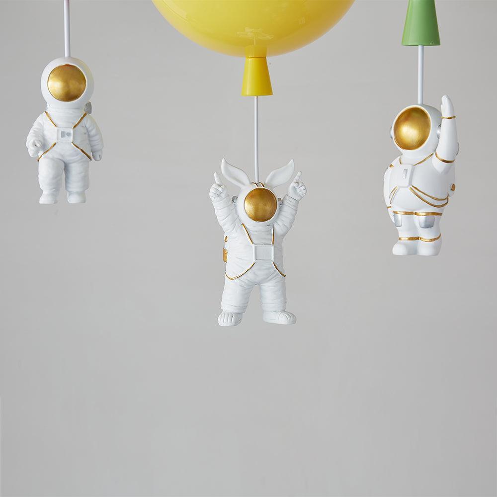 Lumanelle Ceiling Lamp Astronaut Glossy Balloon for Kid's Room