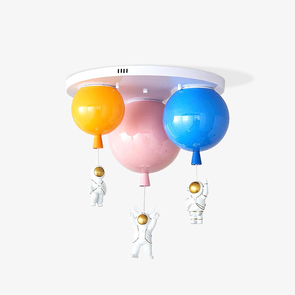 Lumanelle Ceiling Lamp Astronaut Glossy Balloon for Kid's Room