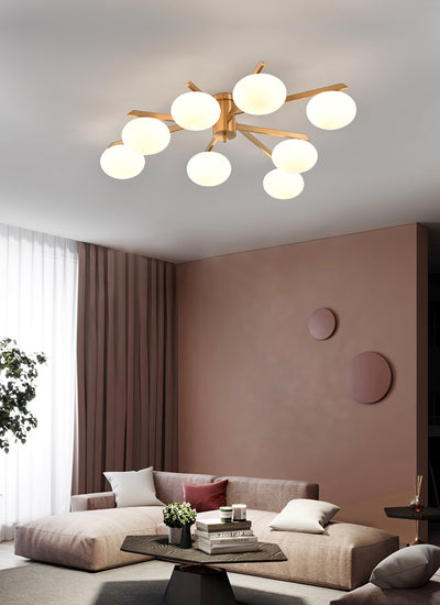 Velaraya Modern Glass Ceiling Light
