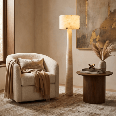 Nivaline Alabaster Floor Lamp